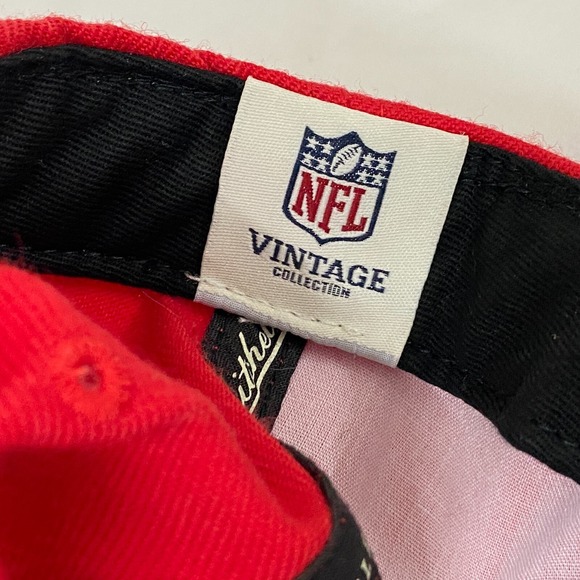 New York Giants Hat Cap Mens Red Blue‎ Sharktooth Snapback NFL Mitchell & Ness - Picture 10 of 12